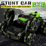 Трюкова Машинка Перевертень з Годинником та Пультом Управління Всюдихід Позашляховик з Паром Музикою та LED Підсвічуванням +, фото 2