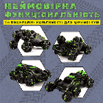 Трюкова Машинка Перевертень з Годинником та Пультом Управління Всюдихід Позашляховик з Паром Музикою та LED Підсвічуванням +, фото 4