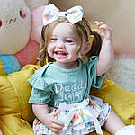 Силіконова Колекційна Лялька Реборн Reborn Дівчинка Ванесса Повністю Анатомічна (Вінілова Лялька) Висота 55 см, фото 3