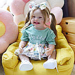 Силіконова Колекційна Лялька Реборн Reborn Дівчинка Ванесса Повністю Анатомічна (Вінілова Лялька) Висота 55 см, фото 4