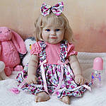 Силіконова колекційна лялька Реборн Reborn Дівчинка Ляля Повністю анатомічна (вінілова лялька) Висота 50 см, фото 4