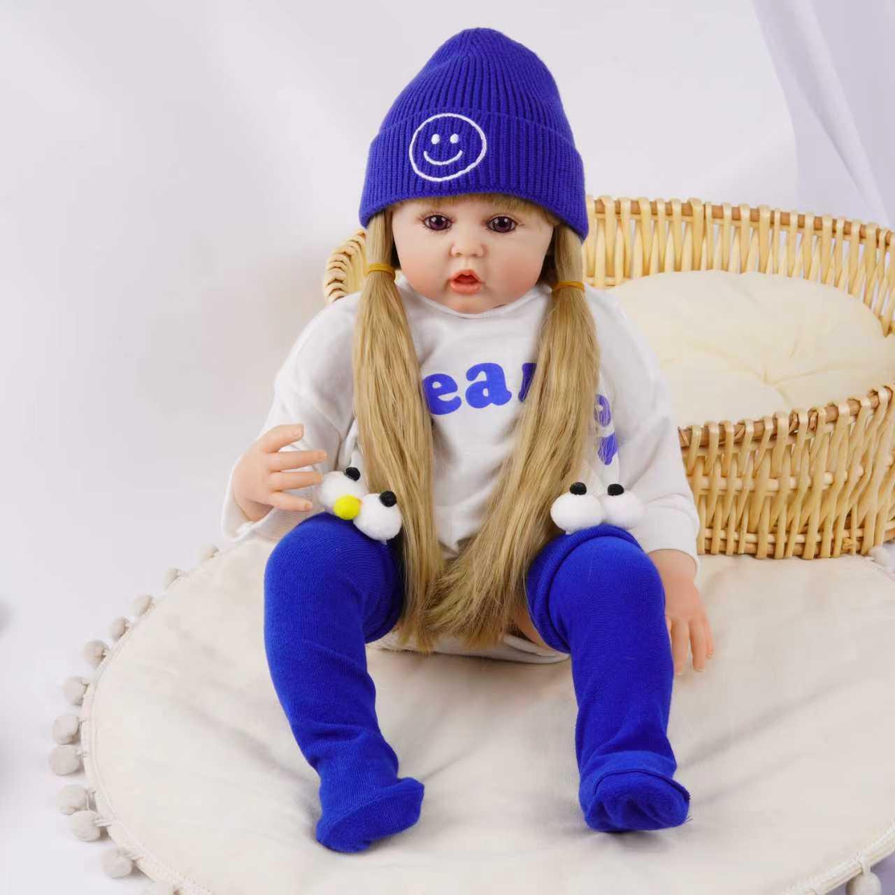 Силіконова Колекційна Лялька Реборн Reborn Дівчинка Фібі (Вінілова Лялька) Висота 60 см, фото 1