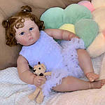 Силіконова Колекційна Лялька Реборн Reborn Дівчинка Пупс Пеппа (Вінілова Лялька) Висота 60 см, фото 3