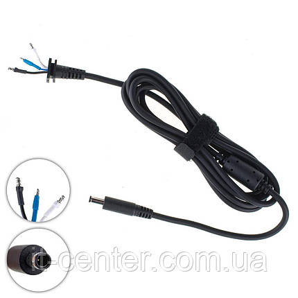 Оригінальний DC кабель живлення для БЖ DELL 45W 4.5x3.0мм+1pin, прямий штекер (від БЖ до ноутбуку), фото 1