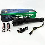 Потужний ліхтарик акумуляторний тактичний X-Balog BL-X92-P70 із зарядкою від USB, тактичний ліхтар, фото 10