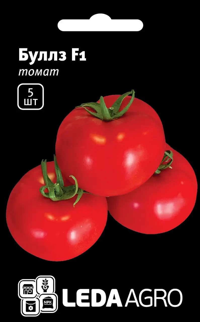 Томат Буллз F1, 5 насінин — ранньостиглий індетермінантний, LEDAAGRO