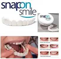 Вініри Snap On Smile Veneers для зубів сніп він смайл 2 щелепи, знімні, на верхню та нижню щелепи, голлівудська усмішка