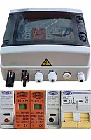 Електрощит 25A, до 600V TOMZN для сонячних панелей СЕС, вуличний IP65, DC. Щит DC-захисту з автоматичним вимикачем, ПЗІП,