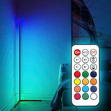 Кутовий торшер підлоговий RGB з пультом управління 330+ світлових ефектів 140 см