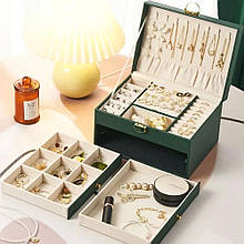 Скринька-органайзер для коштовностей: каблучок, сережок, ланцюжків 23×17×13,5 см (205)