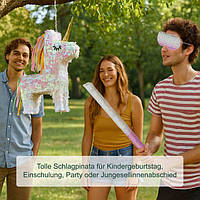 Набір піньят Єдиноріг з палицею та маскою