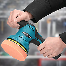 Бездротова автомобільна ексцентрикова полірувально-шліфувальна машинка YK49, 12В  2 акумулятора в комплекті