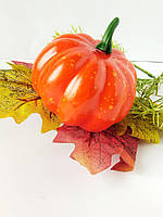 Тыква декоративная оранжевая из пенопласта, 10_9 см