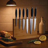 Магнітний блок для ножів з бамбука