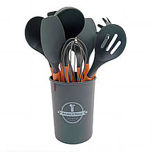 Багатофункціональний маленький настільний набір кухонного приладдя 12 предметів Kitchen&Dining Сірий
