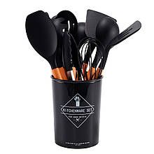 Багатофункціональний маленький настільний набір кухонного приладдя 12 предметів Kitchen&Dining Чорний