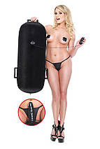 Надувний валик-пуф Pipedream Fetish Fantasy Series Inflatable Luv з реалістичним вібратором, чорний, Черный, фото 2