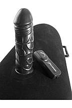 Надувний валик-пуф Pipedream Fetish Fantasy Series Inflatable Luv з реалістичним вібратором, чорний, Черный, фото 4