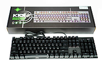 Клавіатура механічна ігрова K101 з підсвіткою RGB, дротова клавіатура для ПК і ноутбука. YU227