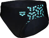 Плавки-сліпи для хлопчиків Arena KIKKO V SWIM BRIEFS GRAPHIC чорний, бірюзовий Діт 140 см, фото 8