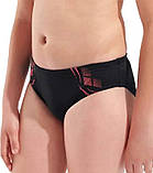 Плавки-сліпи для хлопчиків Arena POSEIDONIA SWIM BRIEFS чорний, кораловий Діт 128 см, фото 7