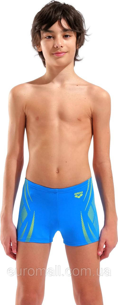 Плавки-шорти для хлопчиків Arena POSEIDONIA SWIM SHORT блакитний, жовтий Діт 164 см, фото 1