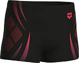 Плавки-шорти для хлопчиків Arena POSEIDONIA SWIM SHORT чорний, кораловий Діт 128 см, фото 8