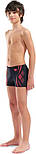 Плавки-шорти для хлопчиків Arena POSEIDONIA SWIM SHORT чорний, кораловий Діт 140 см, фото 5