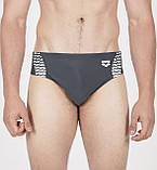 Плавки-сліпи для чоловіків Arena OPENINGS SWIM BRIEFS сірий, білий Чоловічий 95, фото 2