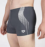 Плавки-шорти для чоловіків Arena OPENINGS SWIM SHORT сірий, білий Чоловічий 85, фото 4