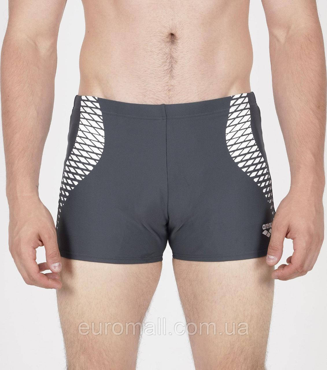 Плавки-шорти для чоловіків Arena OPENINGS SWIM SHORT сірий, білий Чоловічий 80, фото 1