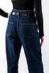 Джинси прямі з ременем темно-сині 25400 (2000000154992), фото 4