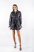 Сукня міні сіро-чорна з принтом 83106 (2000000155111), фото 6