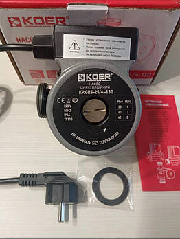 Циркуляційний насос 25-6-180 з гайками KOER