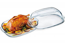 Форма для запікання жаростійка скляна з кришкою прямокутна Simax 8 л 7296/7306