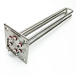 Блок тенів 4,5 кВт на квадратному фланці з неіржавкої сталі 100*100 мм для котла ТИТАН, РОСС (Kawai)