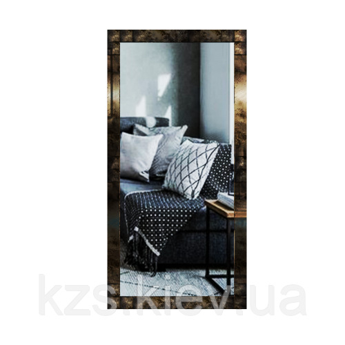Дзеркало з декоративними накладками 1300 х 650 мм., фото 1