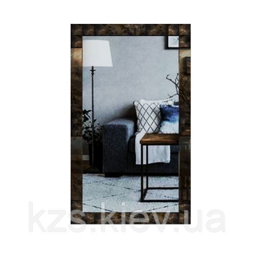 Дзеркало з декоративними накладками 1000 х 600 мм., фото 1