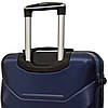 Валіза дорожня на колесах Bonro 2019 M середня синя пластикова з висувною ручкою і кодовим замком, фото 6
