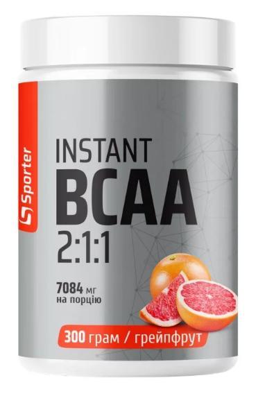 Амінокислоти BCAA Sporter BCAA INSTANT 300 грам Смак: Грейпфрут, фото 1
