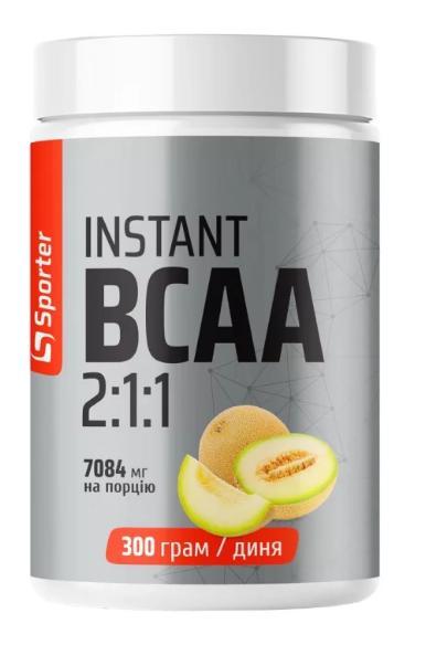 Амінокислоти BCAA Sporter BCAA INSTANT 300 грам Смак : диня, фото 1