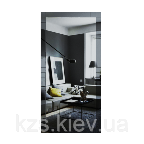 Дзеркало з декоративними накладками 1400 х 700 мм., фото 1