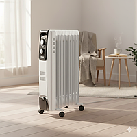 Електрорадіатор DSP KD3021 — оливний нагрівач на 9 секцій, 2000 Вт