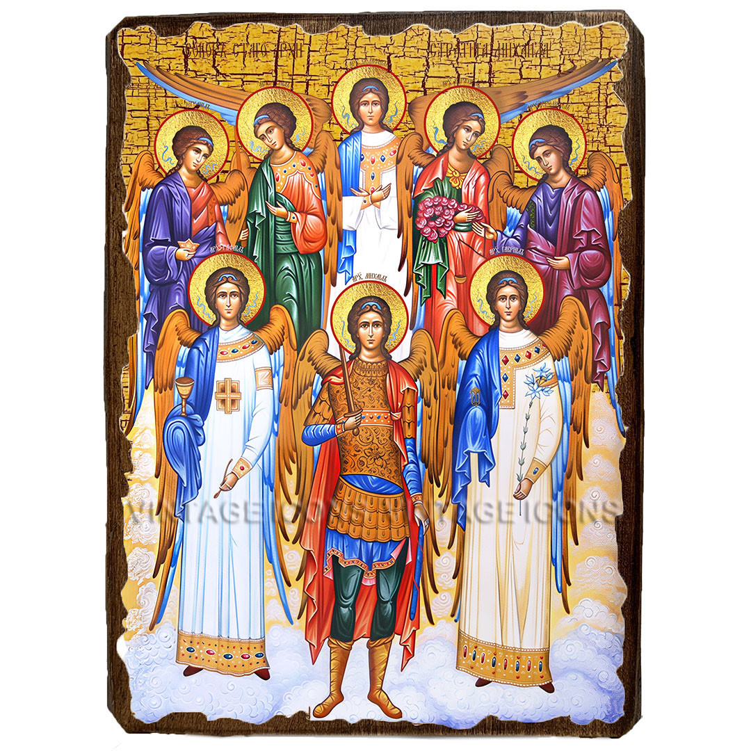 Ікона Собор Архістратига Михайла ,ікона на дереві 130х170 мм, фото 1