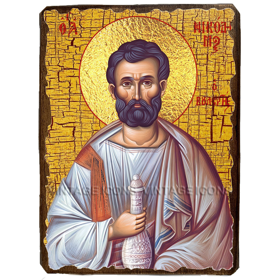 Ікона Никодим праведний ,ікона на дереві 130х170 мм, фото 1