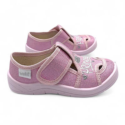 Дитячі текстильні капці для дівчинки Waldi 25-30р