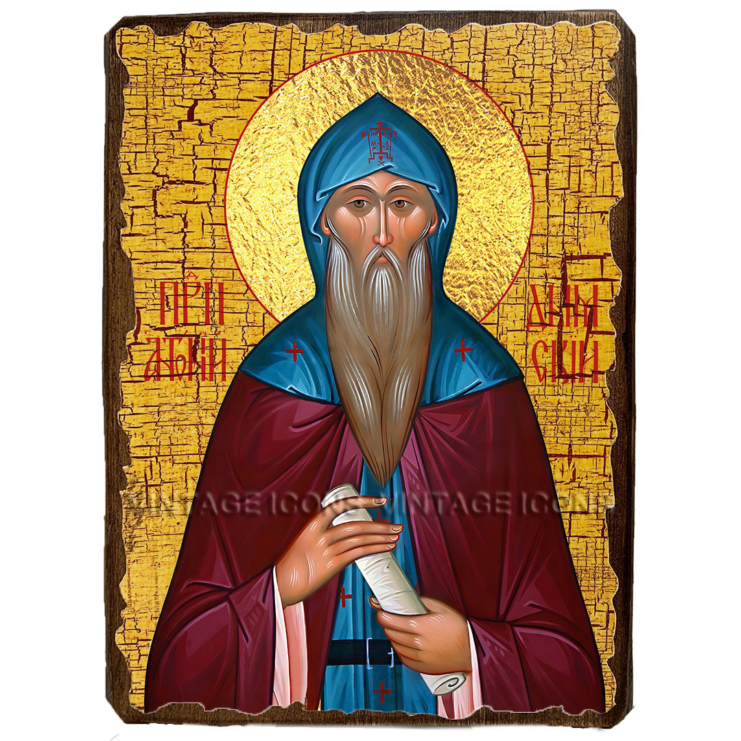 Ікона Антоній Димський преподобний ,ікона на дереві 130х170 мм, фото 1