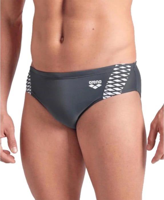 Плавки-сліпи для чоловіків Arena OPENINGS SWIM BRIEFS сірий, білий Чол 100 Акція, знижка