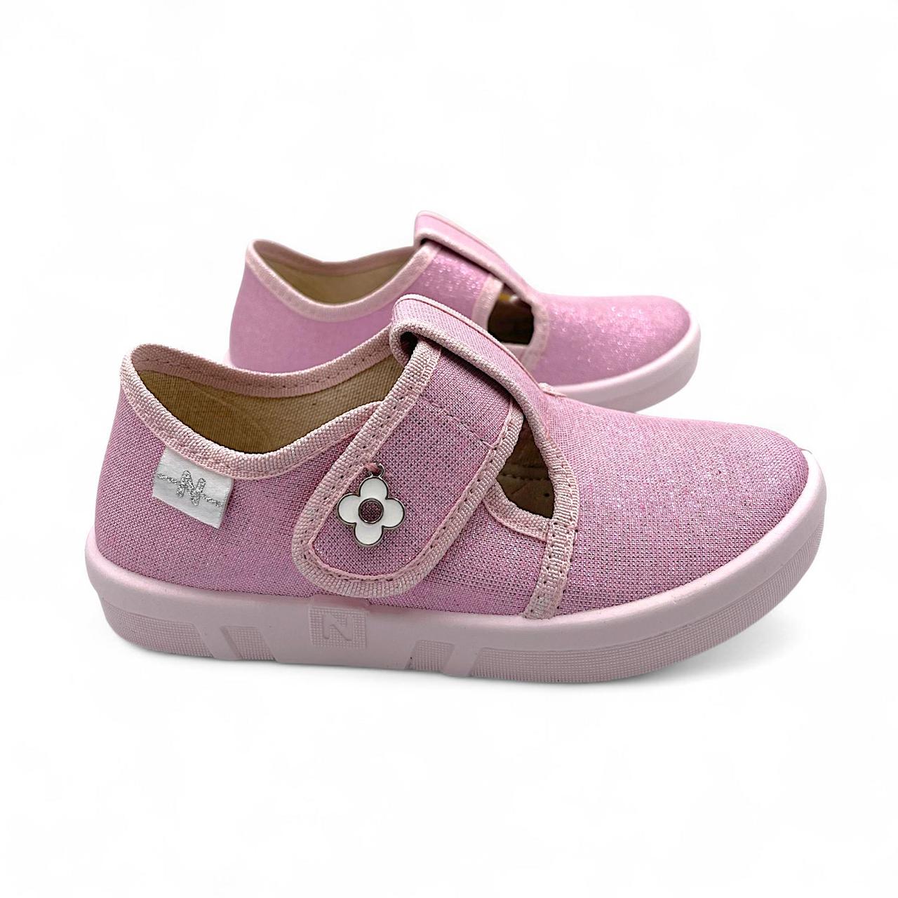 Дитячі текстильні капці для дівчинки Waldi 26-32р, фото 1