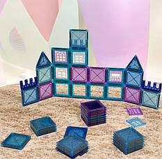 Конструктор магнітний розвивальний 3D на 50 деталей STEM, фото 2